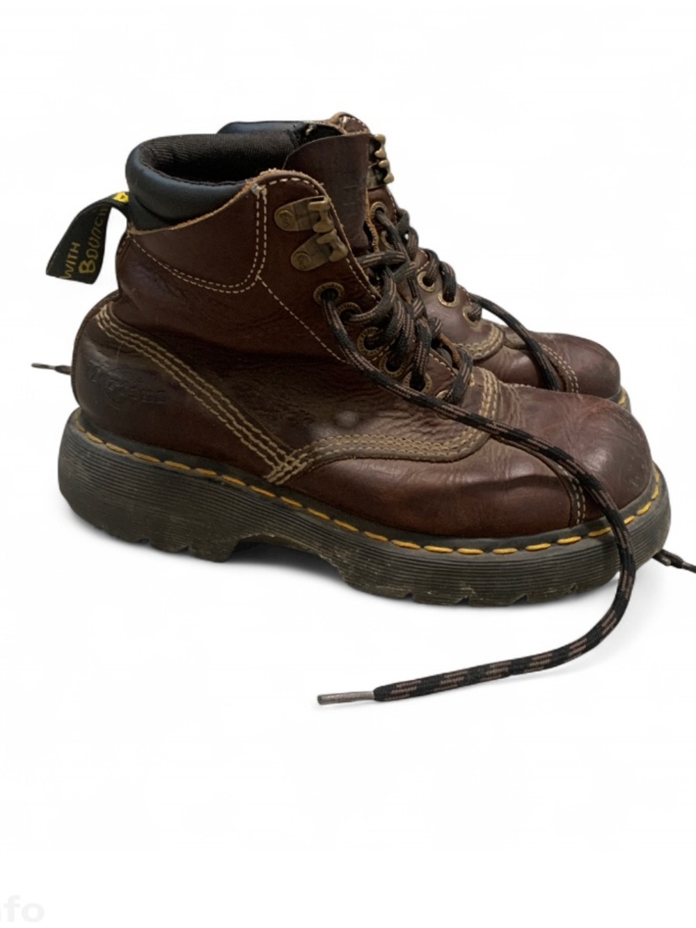 Dr Martens Brown Leather Chunky Boots